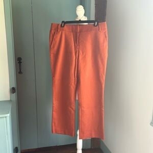 Tory Burch Orange Cropped Pants